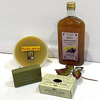 Оцет виноградний - монастирський продукт 0.5л., мило Грецьке і чудо мазь