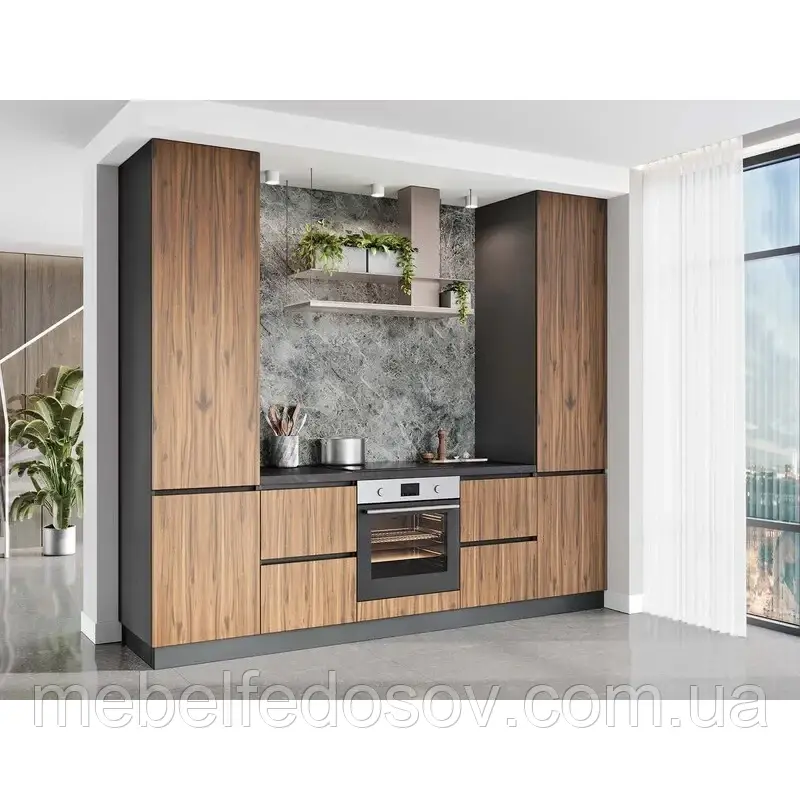 Кухня МОБИ фасад ЛДСП Киевский Стандарт(вартість вказана за 1 погонний метр, без счтільниці), фото 1