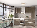 Кухня МОБИ фасад ЛДСП Киевский Стандарт(вартість вказана за 1 погонний метр, без счтільниці), фото 3