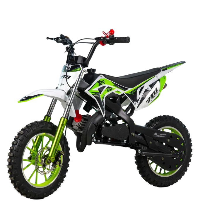 XTR 701 50см3 E-Start  Green Бензиновий міні мотоцикл пітбайк, фото 1