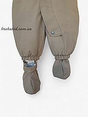 Зимовий непромокаючий дитячий термо комбінезон Lassie з топіками і рукавичками розмір 62 68 74 80 мембрана, фото 4