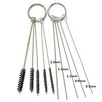 Набір для чищення аерографа, щітки, стержні, ущільнюючі кільця, піпетка