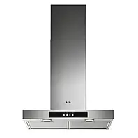 Настінна витяжка AEG DBB 3651 M, нержавіюча сталь, LED-освітлення, 3 швидкості, жировий фільтр, 96 кВт·год/рік