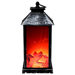 Ліхтар-камін з LED підсвіткою та імітацією вогню, USB, 30 см