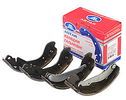 Колодка гальмівна задня Daewoo Lanos, Nexia, Nubira, Opel Astra F, G, Vectra A, ZAZ Forza барабан.  (к-т 4 шт.)