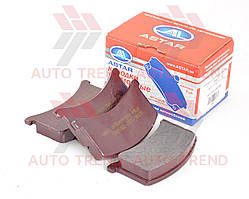 Колодка гальмівна передня ЗАЗ 1102, 1103 Таврія, Славута (к-т 4 шт.)