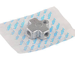 Трійник автомобільних гальм для іномарок, крок різьби 1.0, алюміній