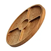 Менажниця TASTE ТМ BRIZOLL, "Бук", діаметр 25 см, 5 секцій