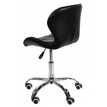 Офісне / Комп'ютерне крісло на колесах Bonro B- 531 чорне екошкіра — для дому, офісу, школяра, фото 5