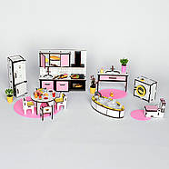 "Кухня + Ванна New" набір лялькових меблів NestWood для Лол, рожевий, фото 3