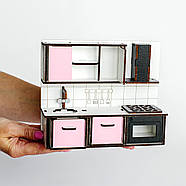"Кухня + Ванна New" набір лялькових меблів NestWood для Лол, рожевий, фото 8