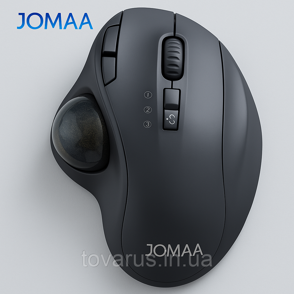 Бездротова мишка трекбол JOMAA з ергономічною формою, фото 1