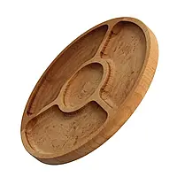 Менажниця FORT ТМ BRIZOLL, "Бук", діаметр 25 см, 4 секції