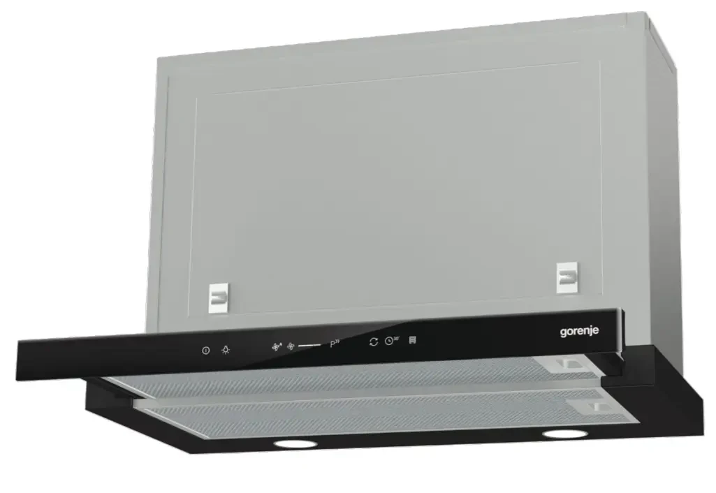 ВИТЯЖКА З ПЛОСКИМ ЕКРАНОМ 60 СМ ЧОРНА GORENJE BHP643A5BG, фото 1