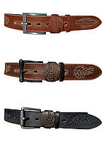 Ремені чоловічі "Джинсові" шкіра (45 мм) купити гуртом від складу 7 км Одеса