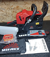 Бензиновая пила Vitals 15 Бензопила 2-тактная Бензиновая пила для строительства и ремонта бензопила для обрез