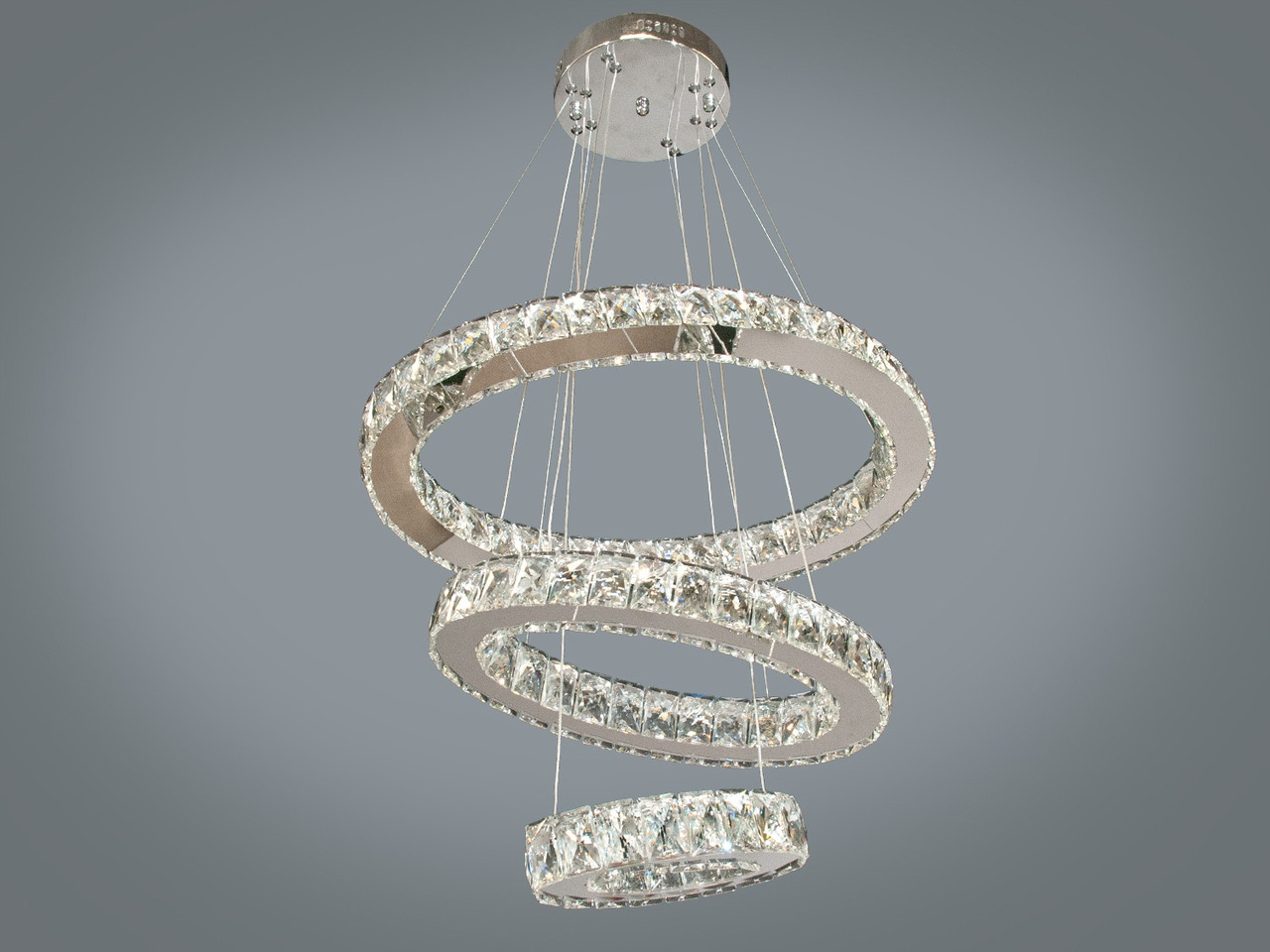 Люстра світлодіодна Люстра кільця сатурна Підвісна люстра овали 7242/560+400+230, фото 1