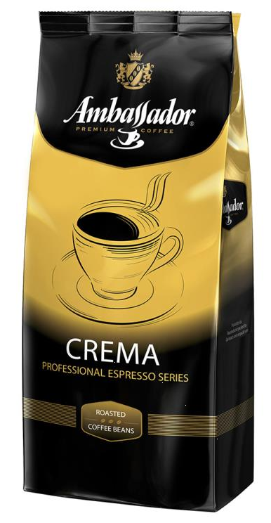 Кофе в зернах Ambassador Crema, 1кг.