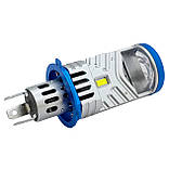 Світлодіодні LED міні лінзи H4 KELVIN 60W 12V 6000K 8000Lm лампи з лінзою, фото 7