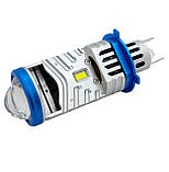 Світлодіодні LED міні лінзи H4 KELVIN 60W 12V 6000K 8000Lm лампи з лінзою, фото 9