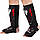 Захист ніг RDX NEOPRENE SHIN INSTEP IMMAF RED для занять ММА бойовим самбо кікбоксингом червоні розмір XL, фото 3