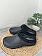 Калоші без задника жіночі теплі ева сабо утепленні з войлоком чорні з піни - фото 6 - id-p2767875242