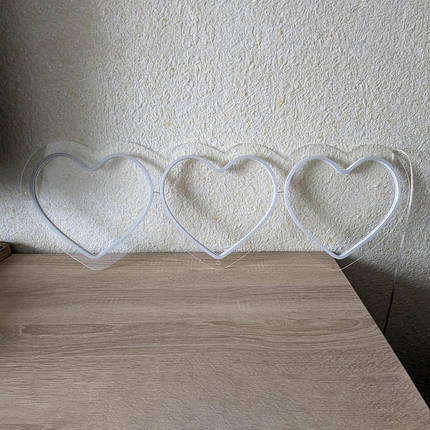 Неоновий світильник Три Серця 750х250 acr-n000106, фото 2