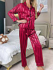 Жіночі шовкові піжами №М1911, фото 2