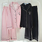 Жіночі шовкові піжами №V001 Чорний, фото 10