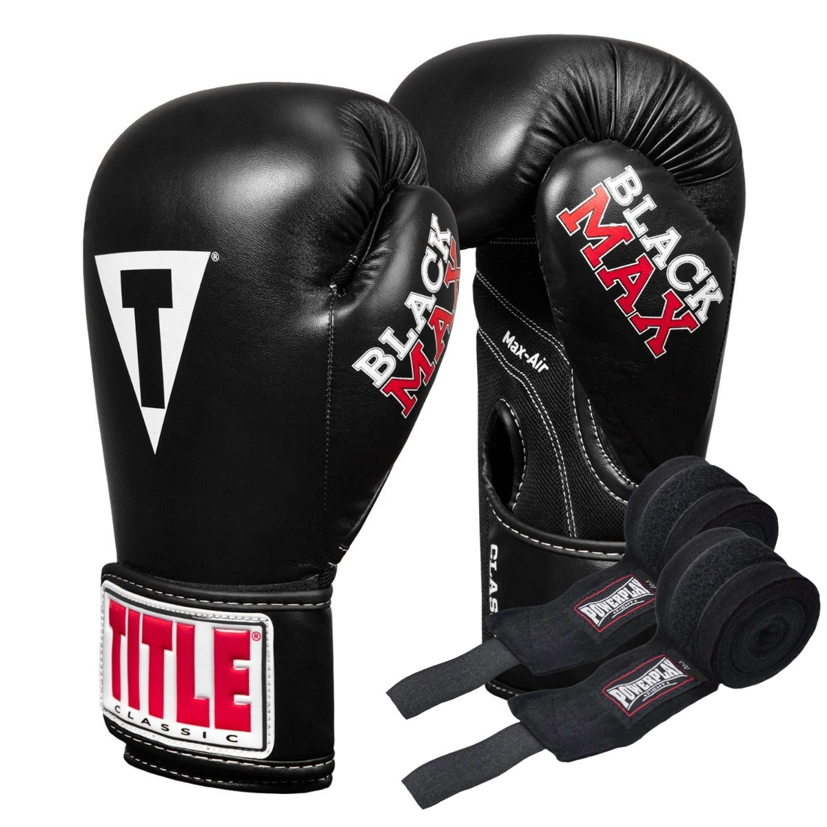 Боксерські рукавиці TITLE Classic Black Max Black 12 oz