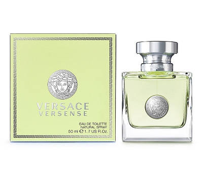 Версаче зелений парфуми Versace Versense оригінал 50 мл, шлейфові деревно-цитрусові аромати