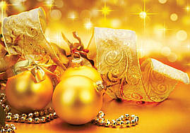 Пакет для подарунка великий горизонтальний "Золотий стиль" 36х22 см