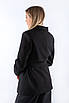 Жакет утеплений з поясом чорний 41521 (2000000154732), фото 2
