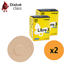 Сенсор FreeStyle Libre 3 Plus (Фристайл Лібре 3 Плюс) 2 уп. і 2 тейпи в комплекті