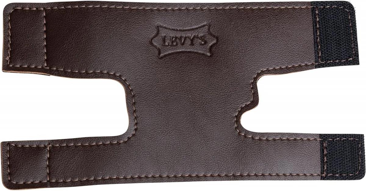 Чохол для клапанів труби Levy's LVG1-VGNDBR Leather Valve Guard Trumpet (Vegan Dark Brown), фото 1