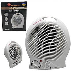 Підлоговий тепловентилятор на 2000 Вт, Domotec Heater MS 5902 / Портативний обігрівач / Дуйчик