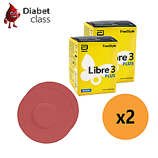 Сенсор FreeStyle Libre 3 Plus (Фристайл Лібре 3 Плюс) 2 уп. і 2 кольорових тейпи в комплекті