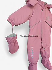 Зимовий непромокаючий дитячий термо комбінезон Lassie з топіками і рукавичками розмір 62 68 74 80 мембрана, фото 4