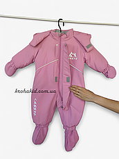 Зимовий непромокаючий дитячий термо комбінезон Lassie з топіками і рукавичками розмір 62 68 74 80 мембрана, фото 5