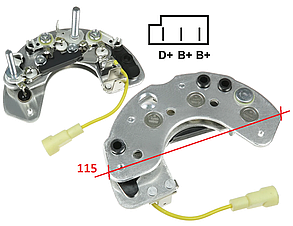 Діодний міст генератора Lucas MASSEY FERGUSON FORD Escort Fiesta Scorpio Sierra Transit 1.3 1.4 1.6 1.8 2.0 2.0 2.