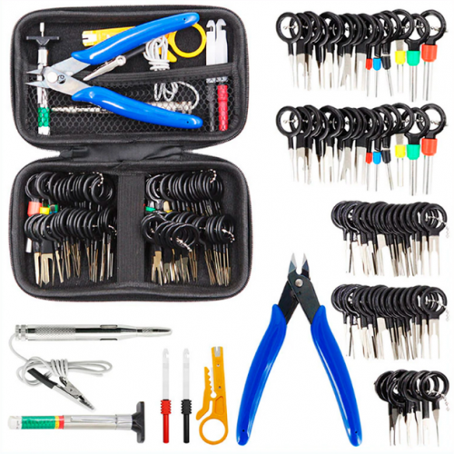 Набір із 86 шт. інструментів і знімачів для швидкого ремонту електропроводини, безпечного витягання контактів, фото 1