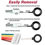 Набір із 86 шт. інструментів і знімачів для швидкого ремонту електропроводини, безпечного витягання контактів, фото 4