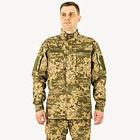 Тактична куртка польова «Патріот» Піксель ріп-стоп, пряма, військова форма ЗСУ