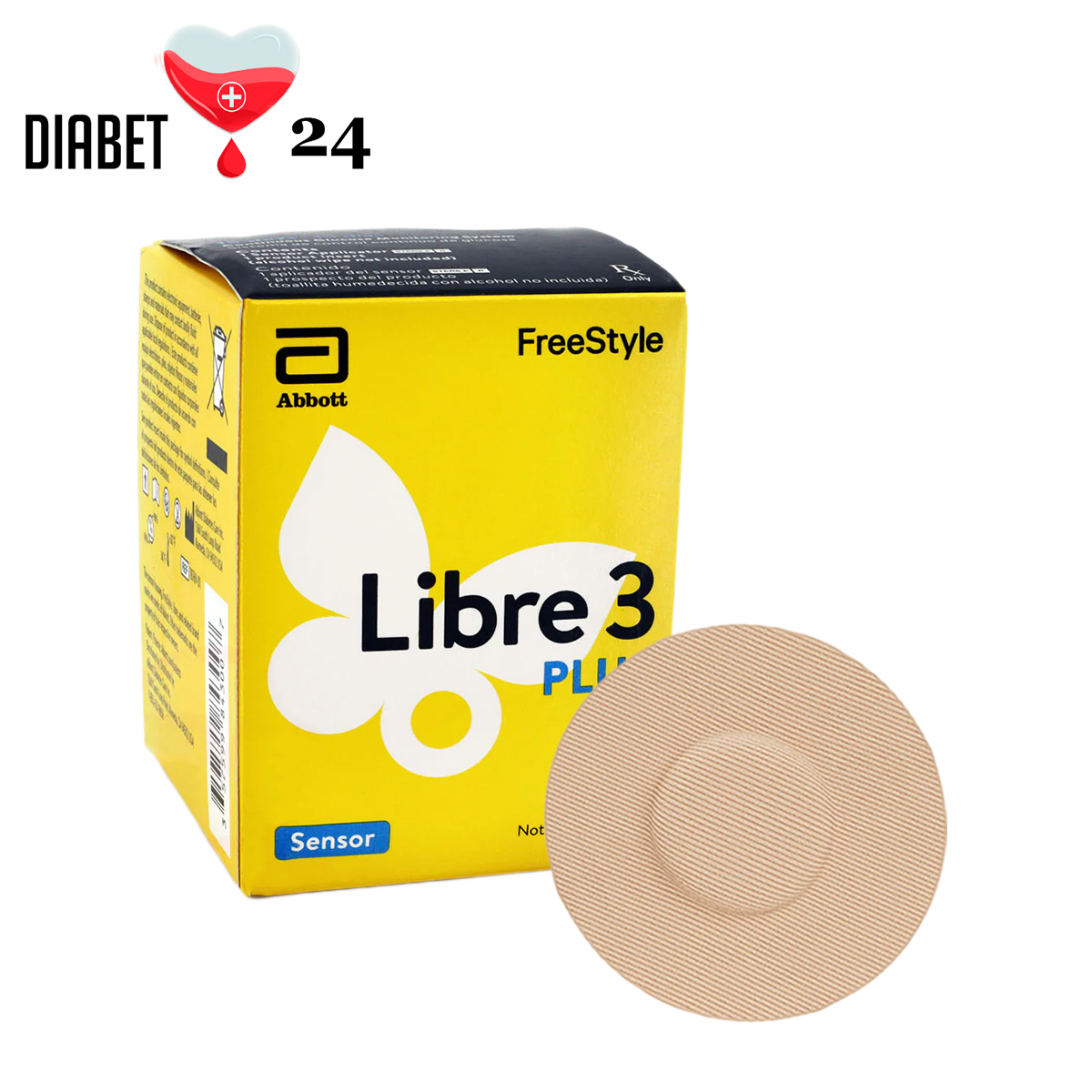 Сенсор FreeStyle Libre 3 Plus (Фристайл Лібре 3 Плюс) 1 уп. і 1 тейп у комплекті, фото 1