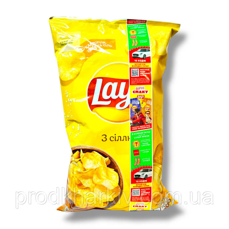Чипси 120 г Lay's картопляні із сіллю, фото 1