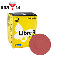 Сенсор FreeStyle Libre 3 Plus (Фристайл Лібре 3 Плюс) 1 уп. і 1 кольоровий тейп у комплекті