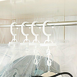 Вакуумний чохол 70 х 110 см із клапаном для захисту одягу, курток, костюмів від пилу, вологи, бруду, фото 4