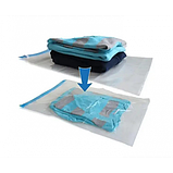 Набір вакуумних пакетів із 10 штук 80 х 100 см із клапаном для захисту одягу, костюмів, іграшок від пилу, вологи, фото 5