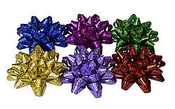 Бант для подарунків 15 см, голограма