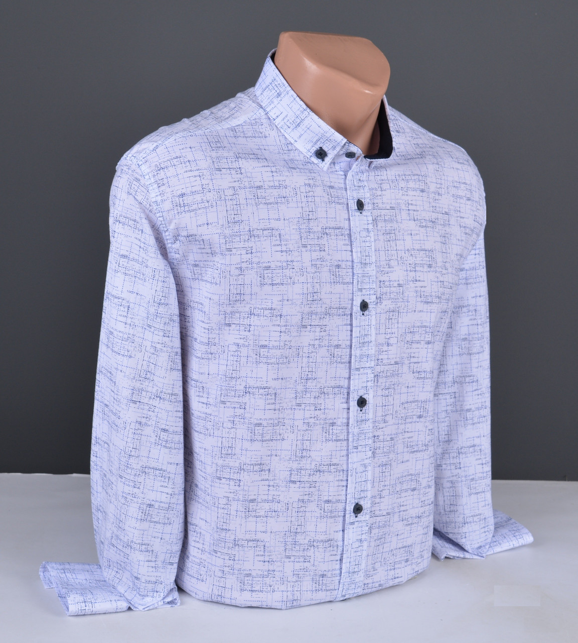 Чоловіча сорочка G-port із візерунком біла Туреччина 1184, фото 1